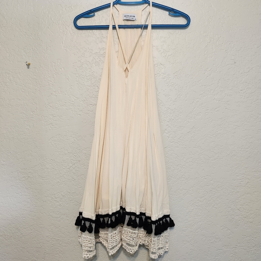 BSB COLLECTION Mini Dress Tassels European Size 40